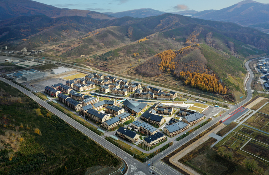 张家口冬奥村。张家口市委宣传部供图