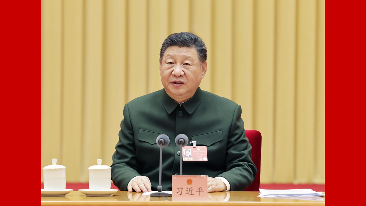 两会丨习近平出席解放军和武警部队代表团全体会议