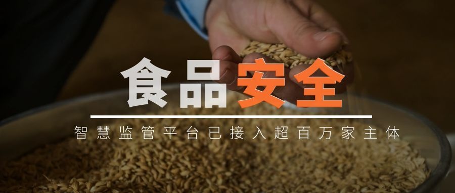 食品安全智慧监管平台已接入超百万家主体